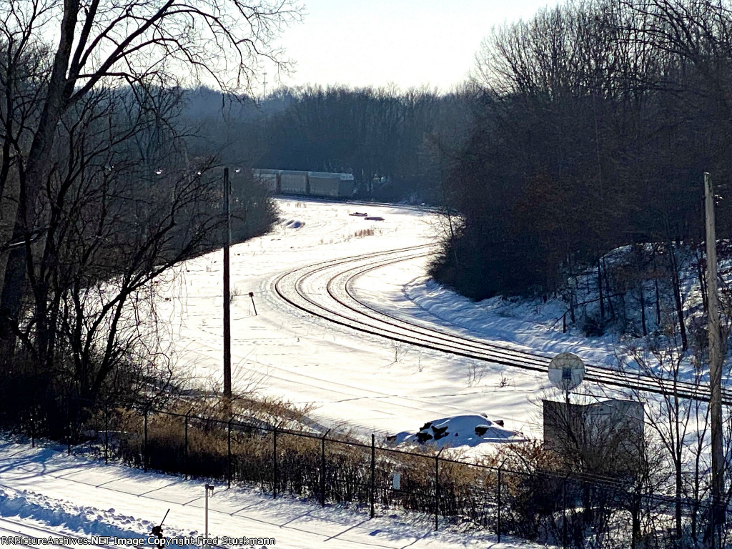 There are a number of Hill Yard tracks under the snow.